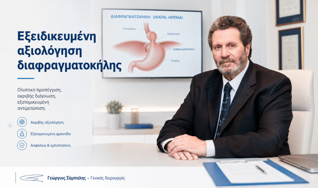 Εξειδικευμένη αξιολόγηση διαφραγματοκήλης από τον Γεώργιο Σάμπαλη